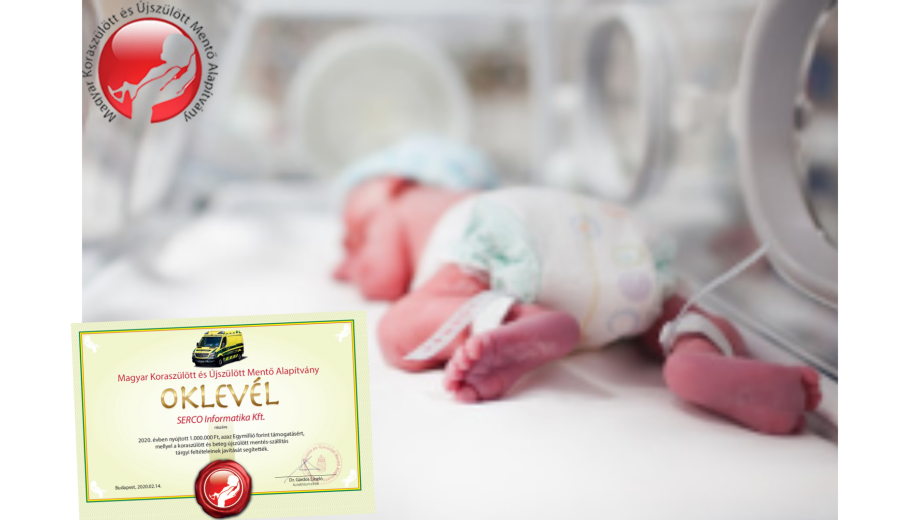 Támogattuk a Magyar Koraszülött és Újszülött Mentő Alapítványt